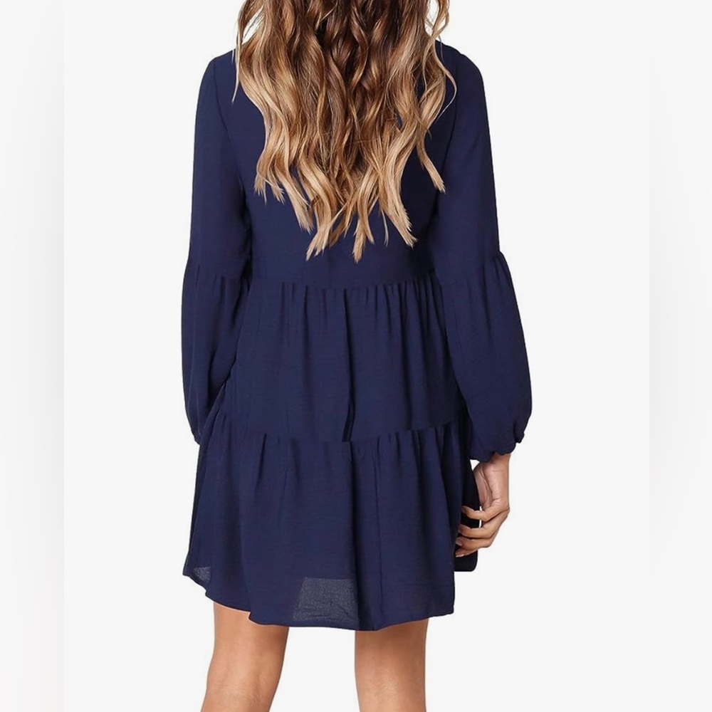 NWOT.  Navy blue dress size small - Picture 2 of 2